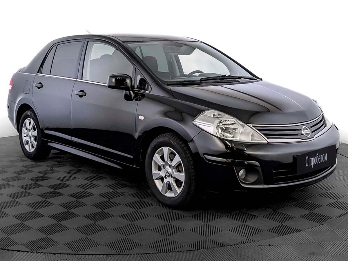 Nissan Tiida Черный, 2013, 138 270 км