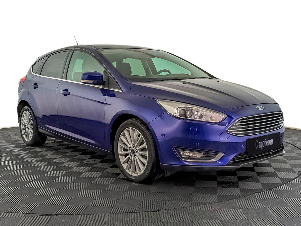 Ford Focus синий, 2017, 122 234 км