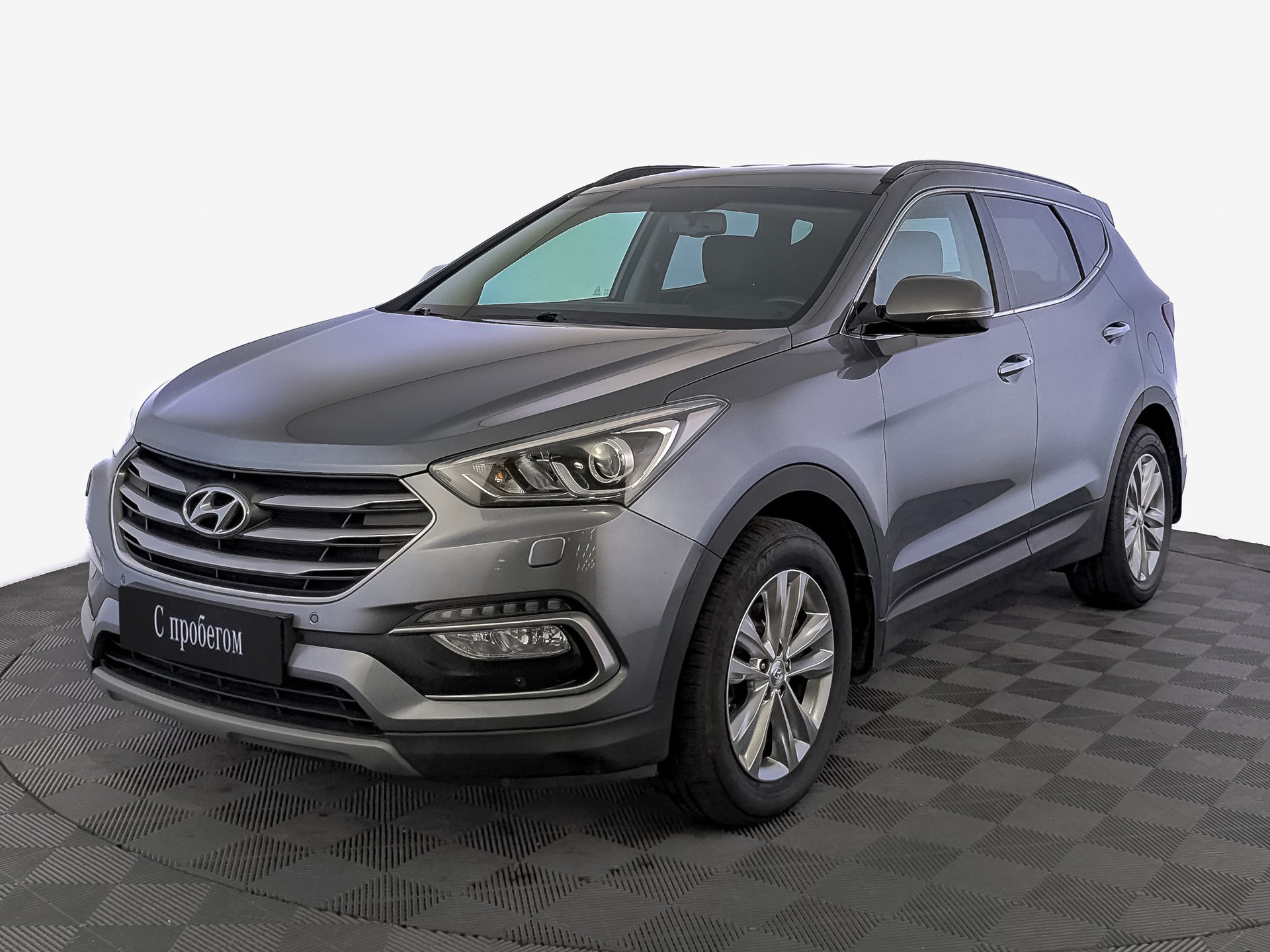 Hyundai Santa Fe Серый, 2017, 115 573 км