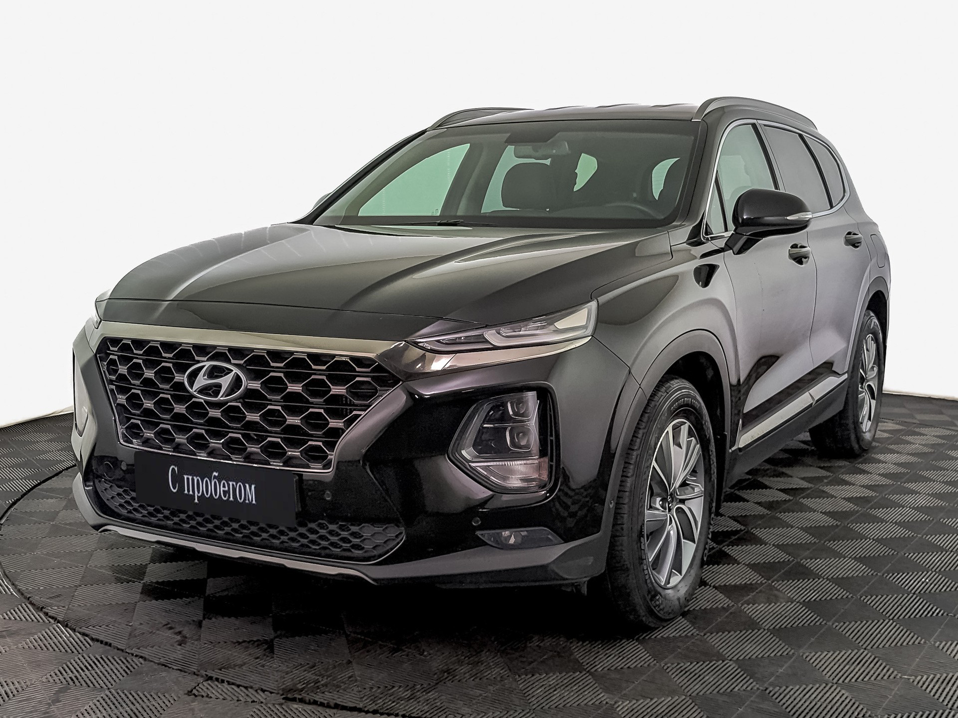 Hyundai Santa Fe Черный, 2019, 96 440 км