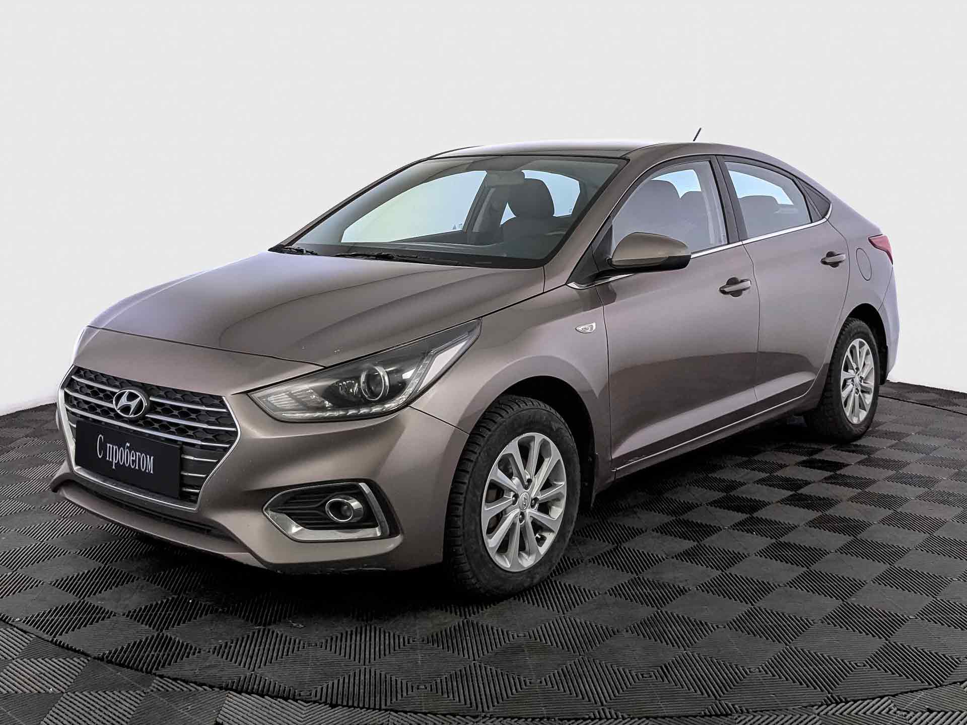 Hyundai Solaris Коричневый, 2018, 129 664 км