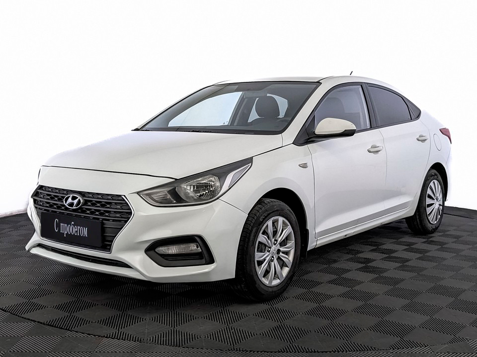 Hyundai Solaris Белый, 2019, 75 432 км