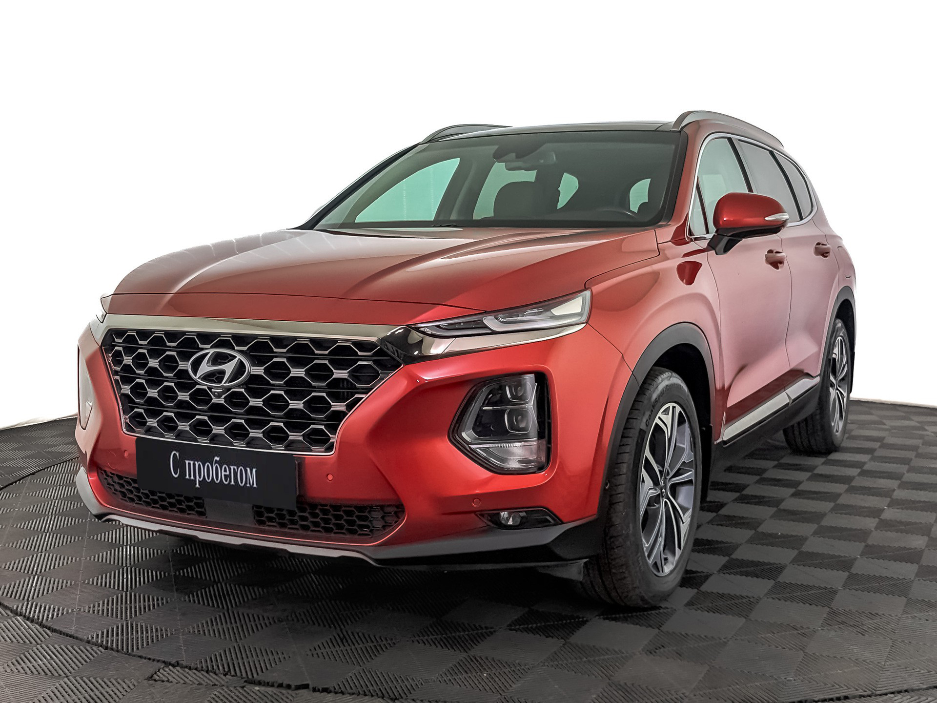 Hyundai Santa Fe Оранжевый, 2020, 100 688 км