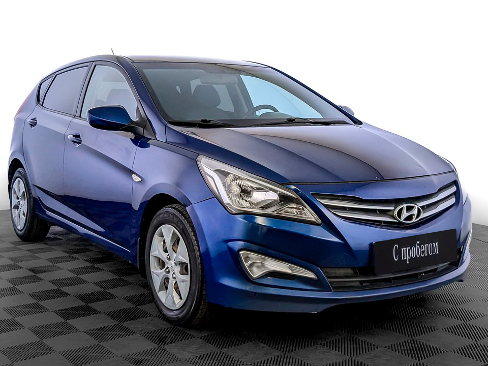 Hyundai Solaris Синий, 2015, 117 665 км