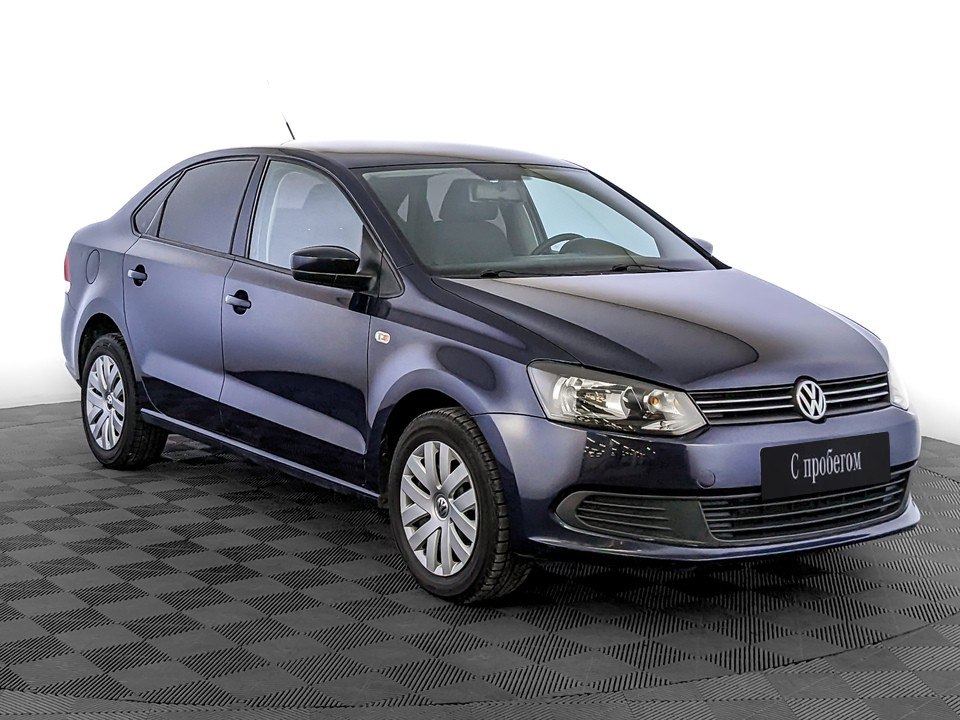 Volkswagen Polo Синий, 2012, 134 510 км