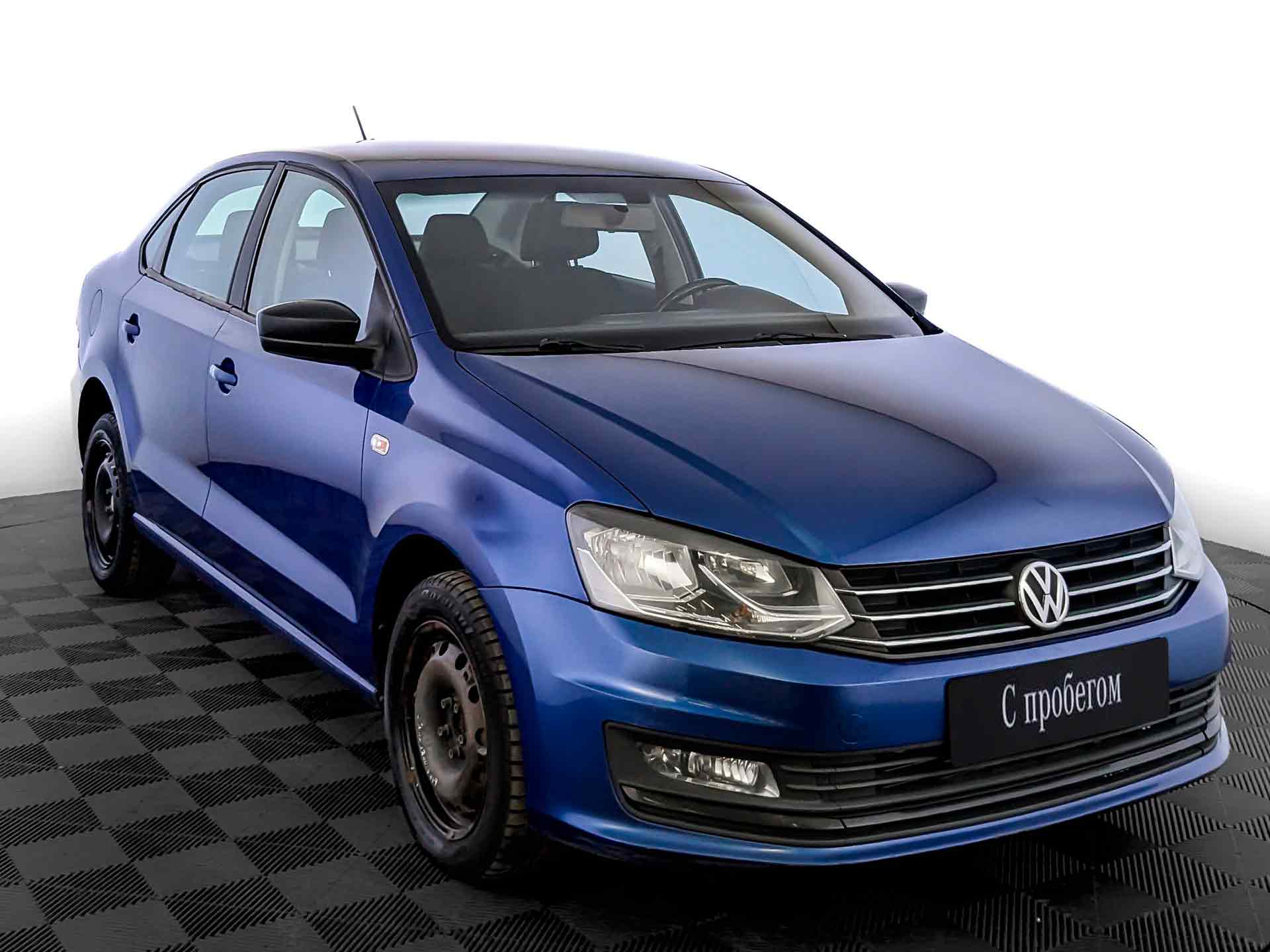 Volkswagen Polo Синий, 2019, 155 411 км