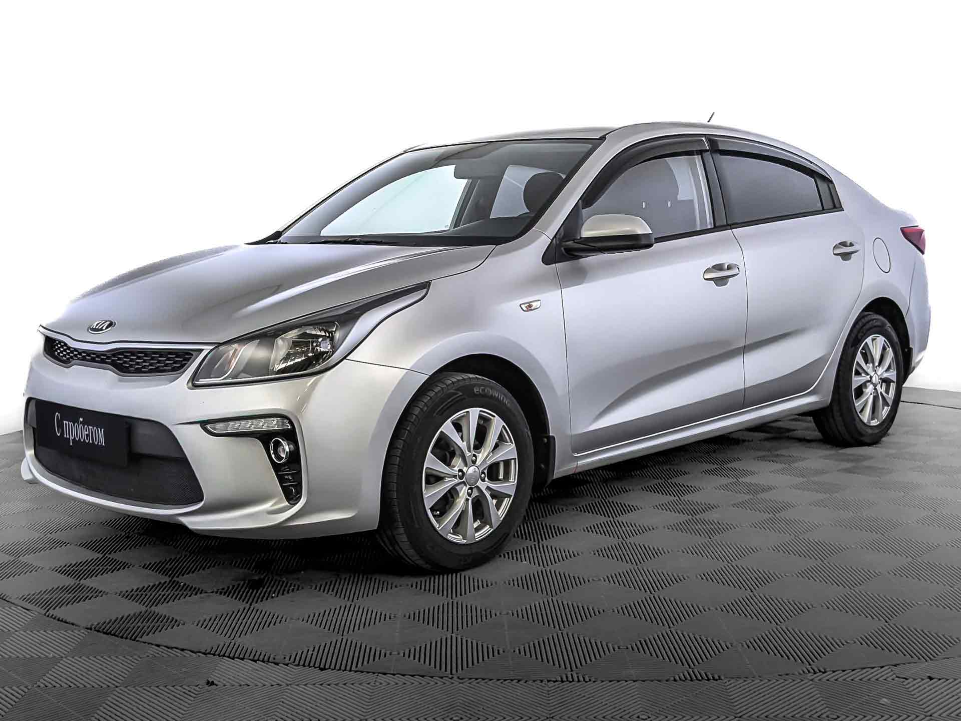 Kia Rio Серебристый, 2018, 53 279 км