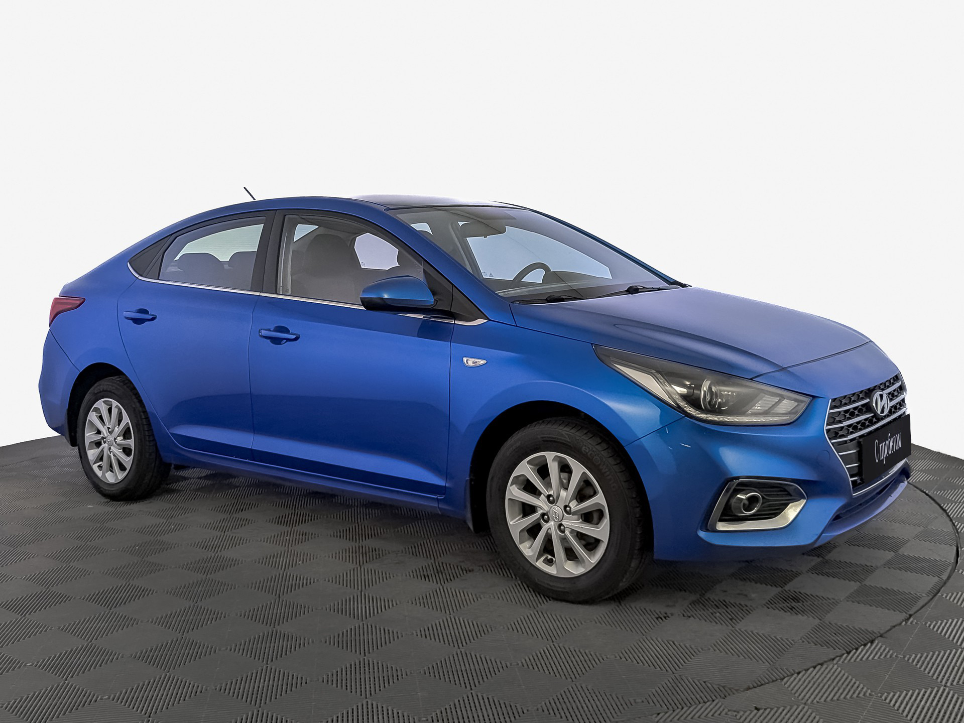 Hyundai Solaris Синий, 2018, 110 986 км