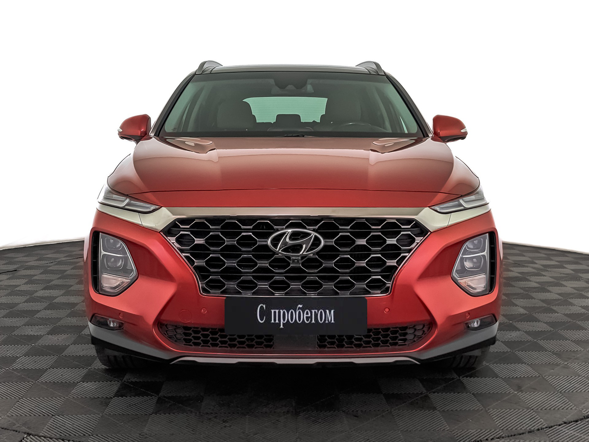 Hyundai Santa Fe Оранжевый, 2020, 100 688 км