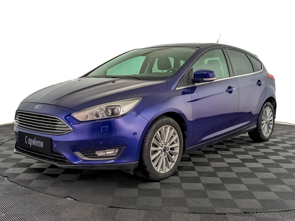 Ford Focus синий, 2017, 122 234 км