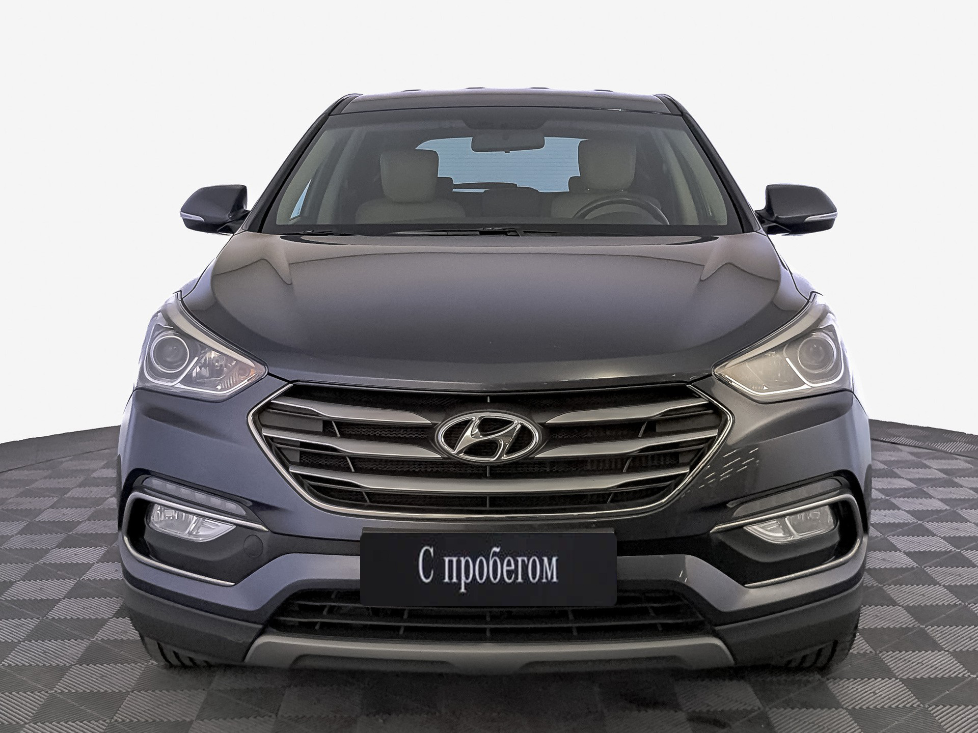 Hyundai Santa Fe Синий, 2018, 119 000 км