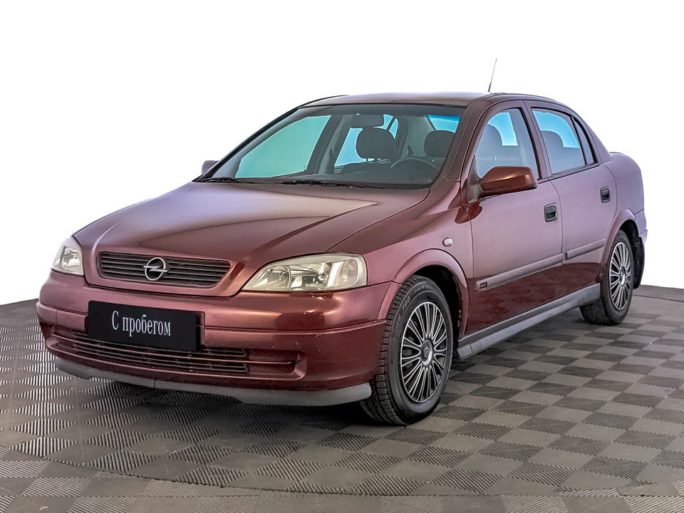 Opel Astra Темно-красный, 2003, 112 250 км