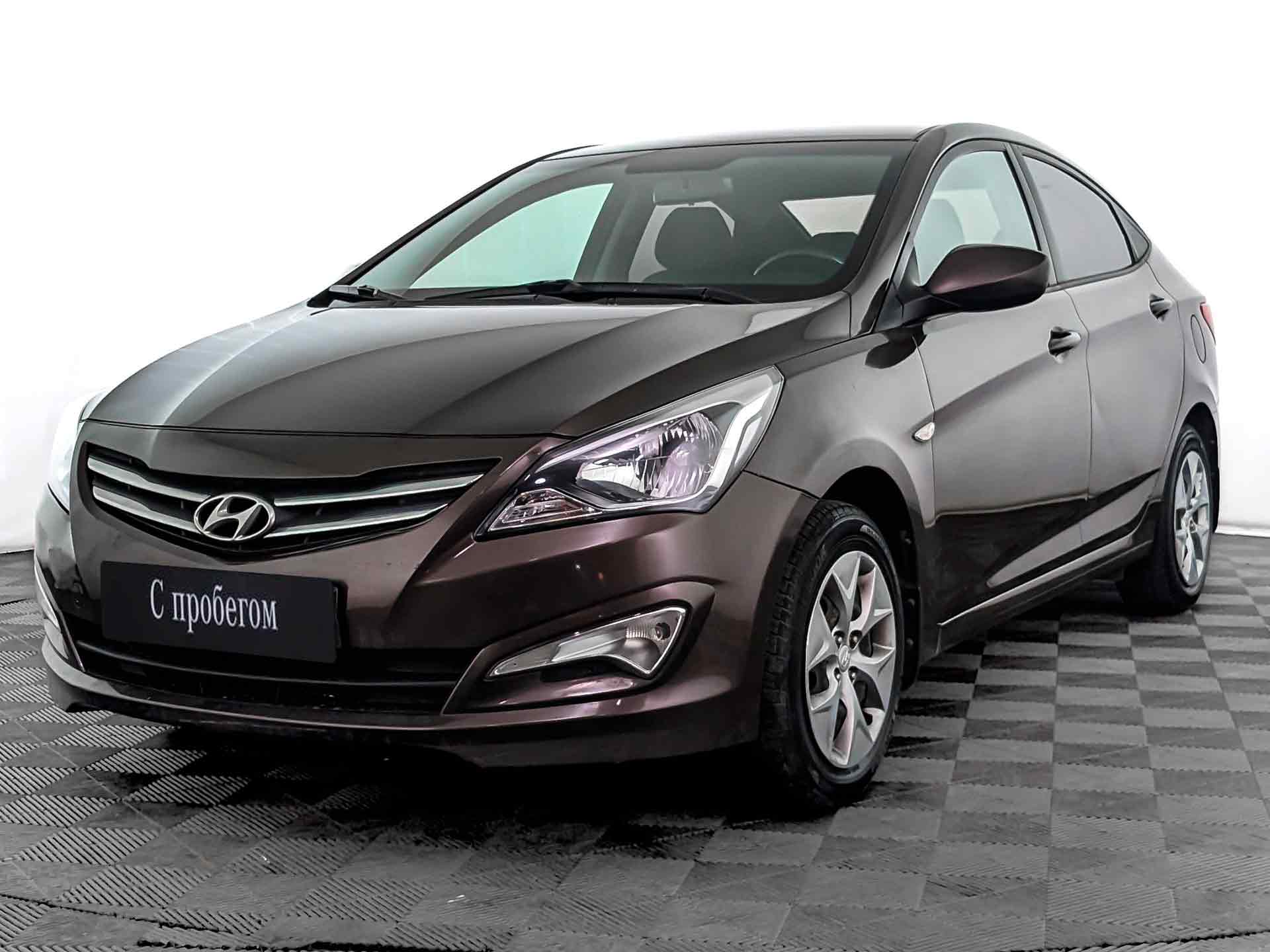 Hyundai Solaris коричневый, 2016, 154 098 км