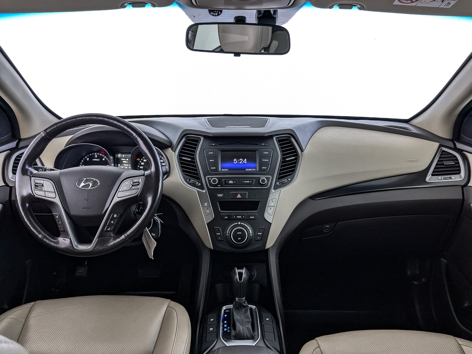 Hyundai Santa Fe Синий, 2018, 119 000 км