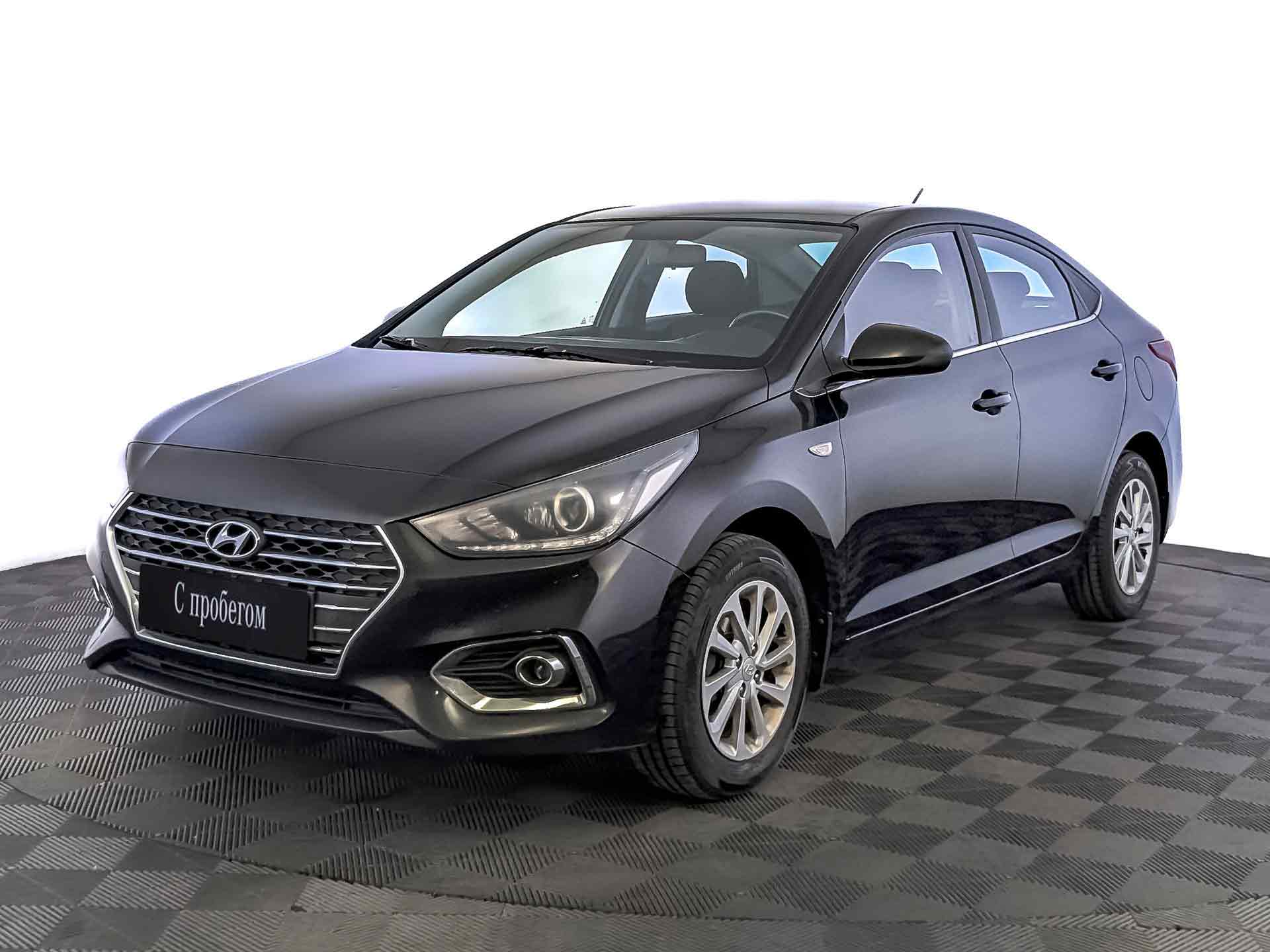 Hyundai Solaris Черный, 2018, 122 570 км