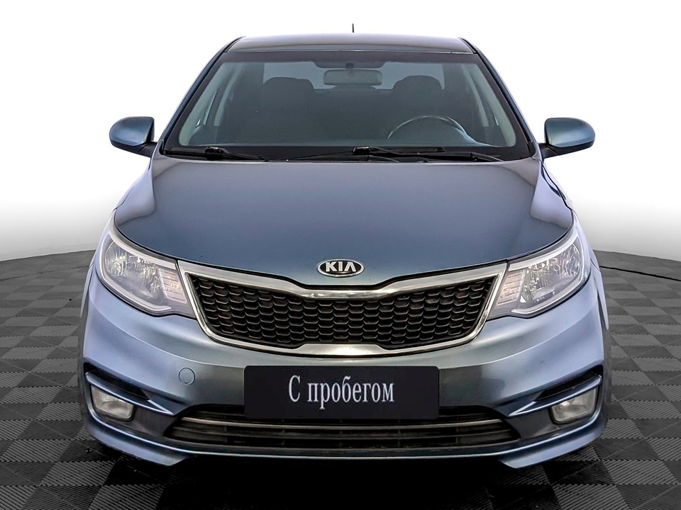 Kia Rio Голубой, 2015, 132 369 км