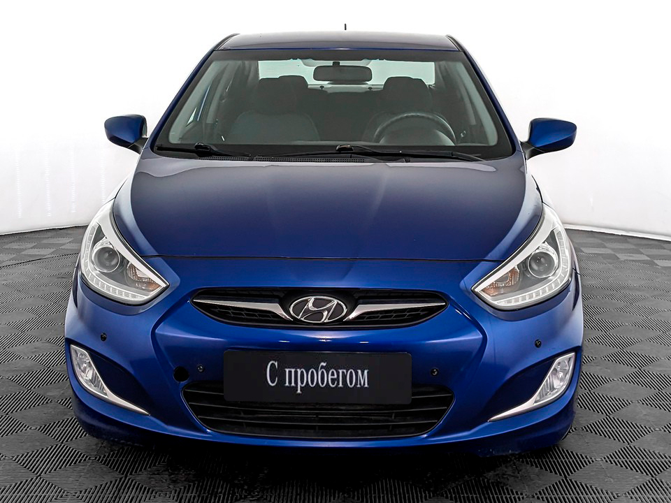 Hyundai Solaris Синий, 2013, 104 388 км