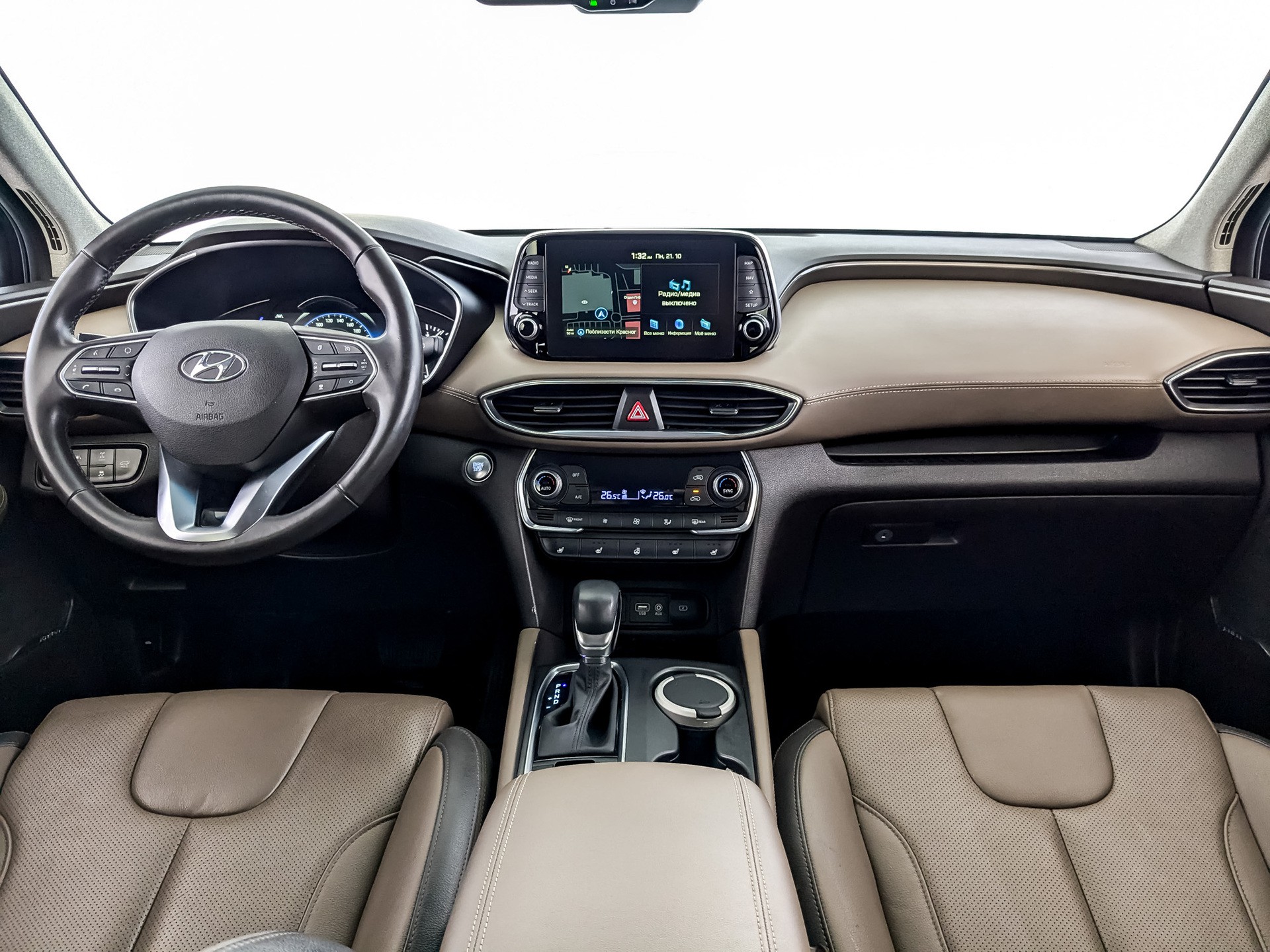 Hyundai Santa Fe Черный, 2019, 88 297 км