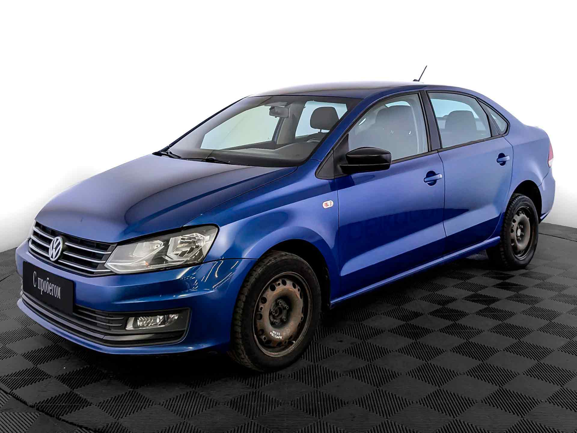 Volkswagen Polo Синий, 2019, 155 411 км