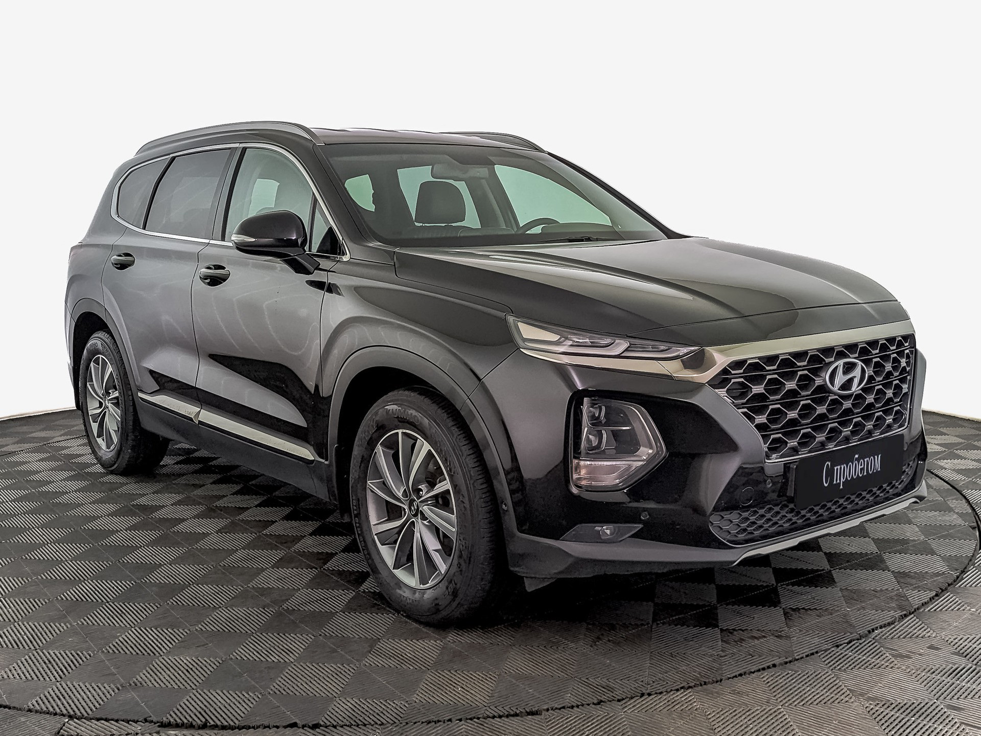 Hyundai Santa Fe Черный, 2019, 96 440 км