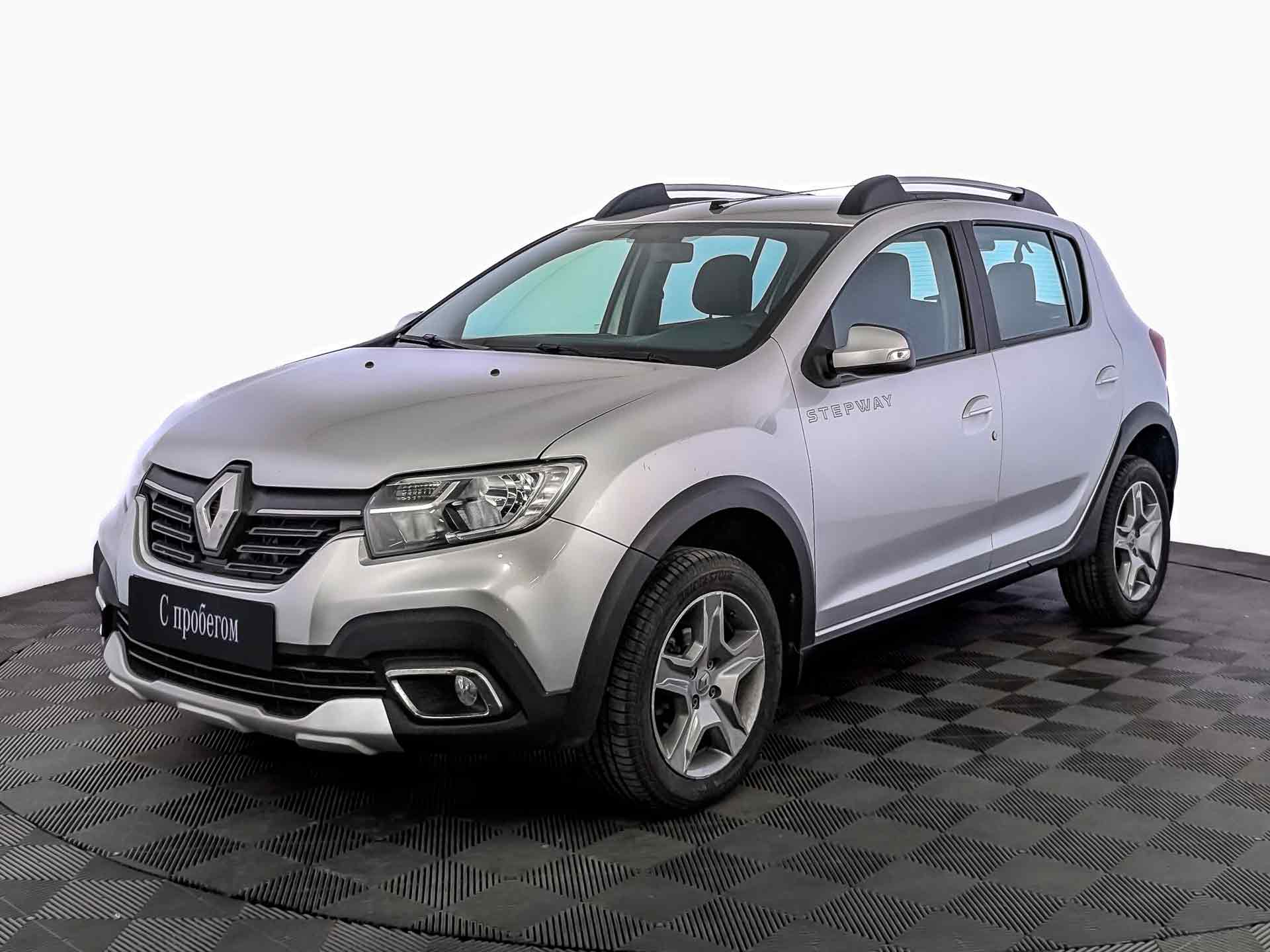 Renault Sandero Серебристый, 2019, 47 212 км