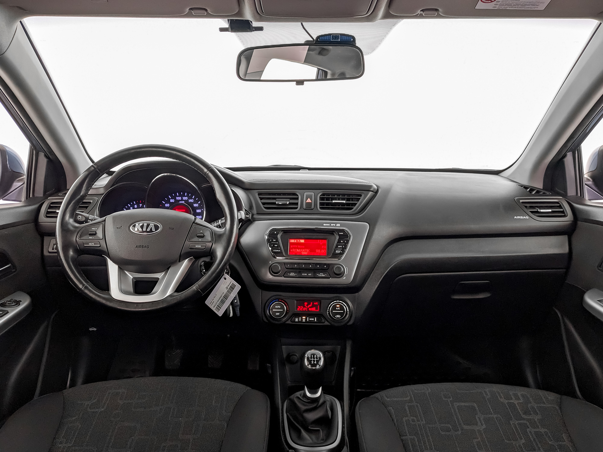 Kia Rio Голубой, 2013, 80 809 км