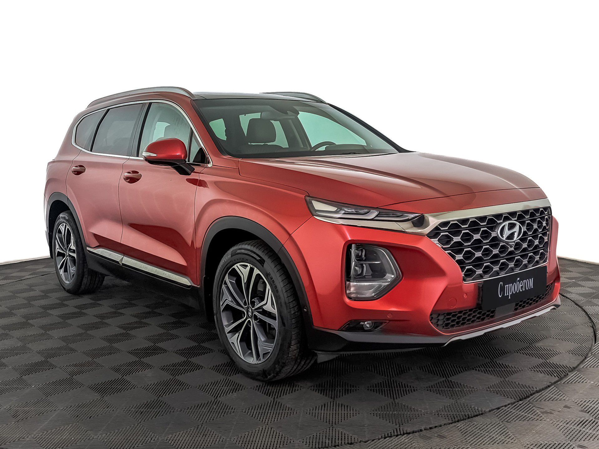 Hyundai Santa Fe Оранжевый, 2020, 100 688 км