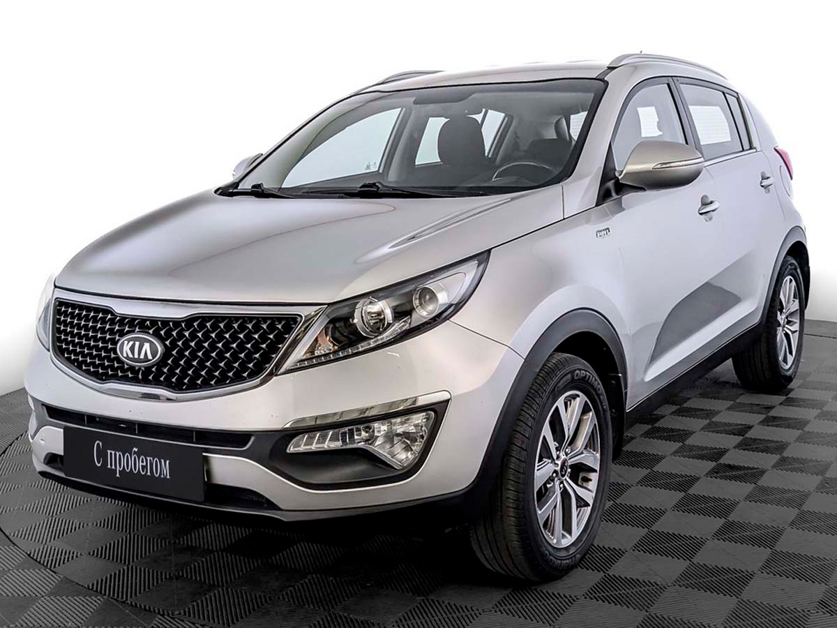 Kia Sportage Серебристый, 2015, 98 542 км