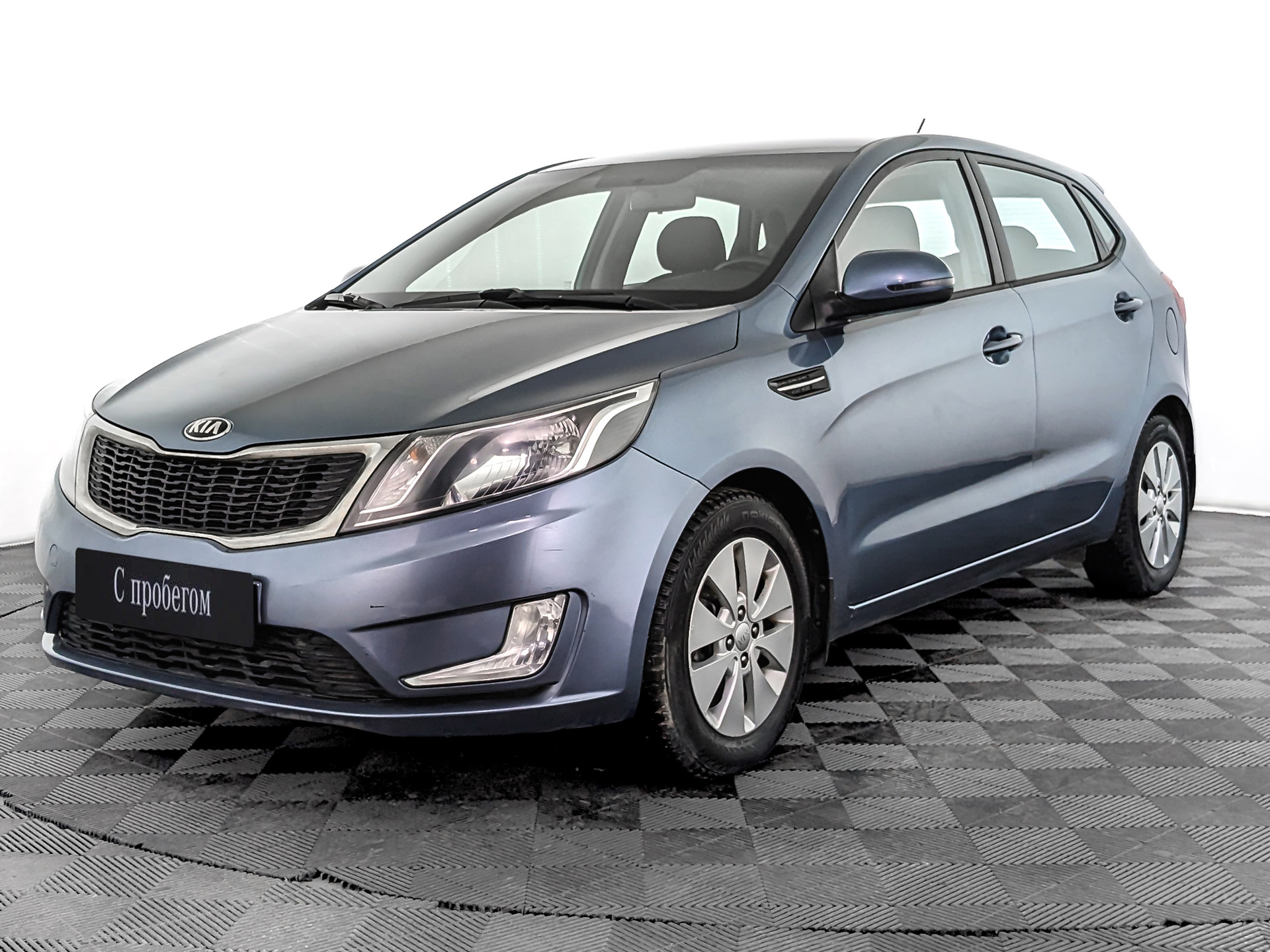 Kia Rio Голубой, 2013, 80 809 км