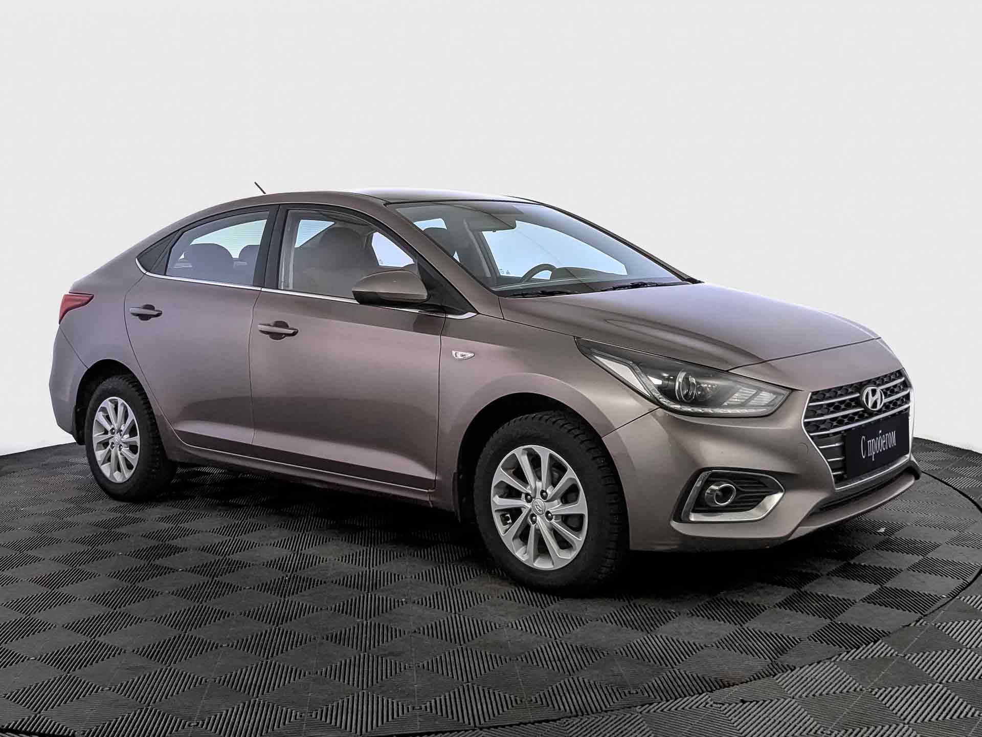 Hyundai Solaris Коричневый, 2018, 129 664 км