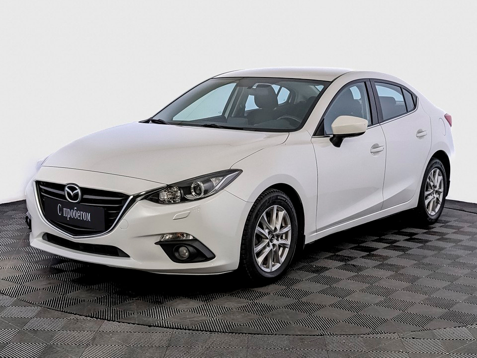 Mazda 3 Белый, 2015, 107 474 км