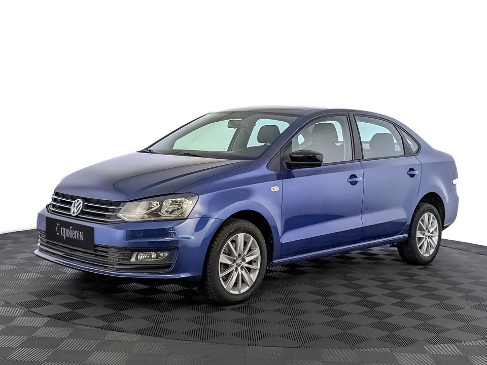 Volkswagen Polo Синий, 2019, 111 605 км