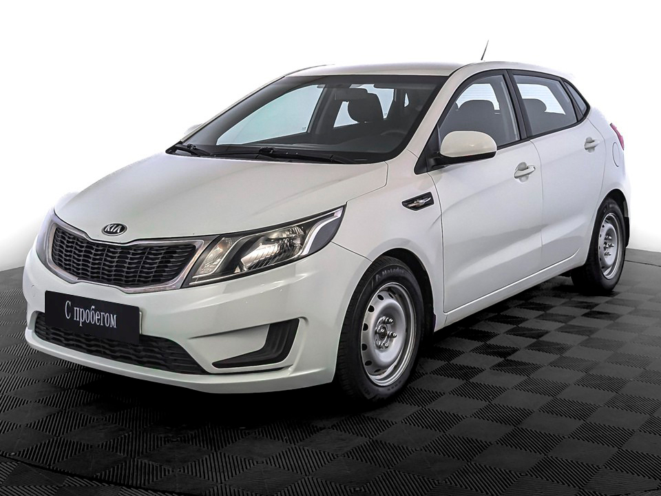 Kia Rio Белый, 2014, 123 921 км