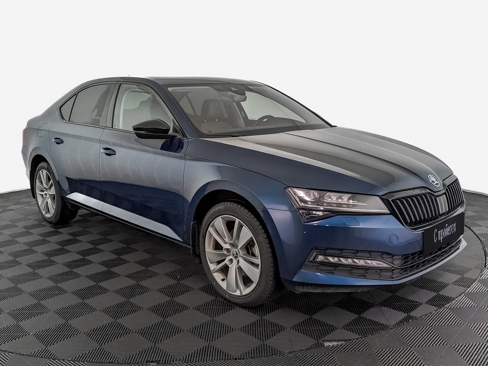 Skoda Superb Синий, 2021, 39 641 км