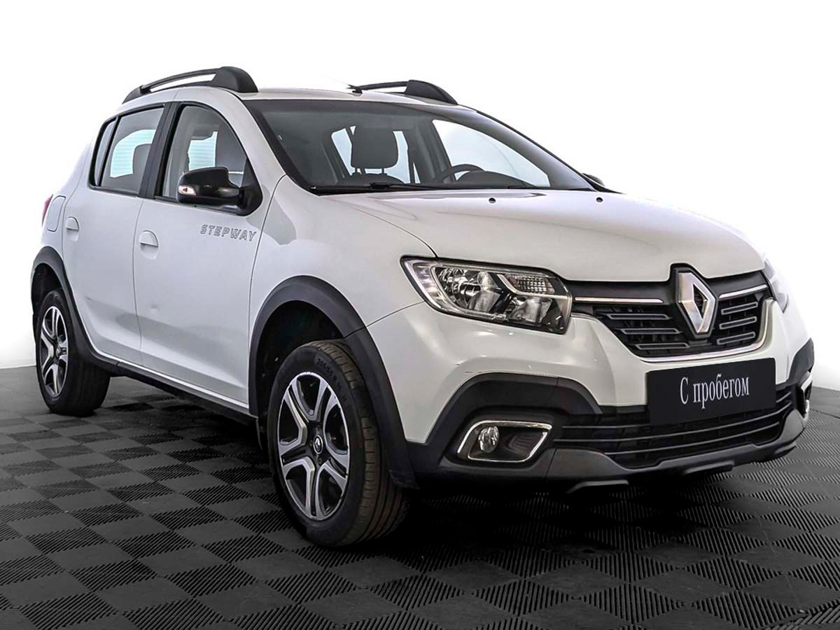 Renault Sandero Белый, 2019, 66 381 км