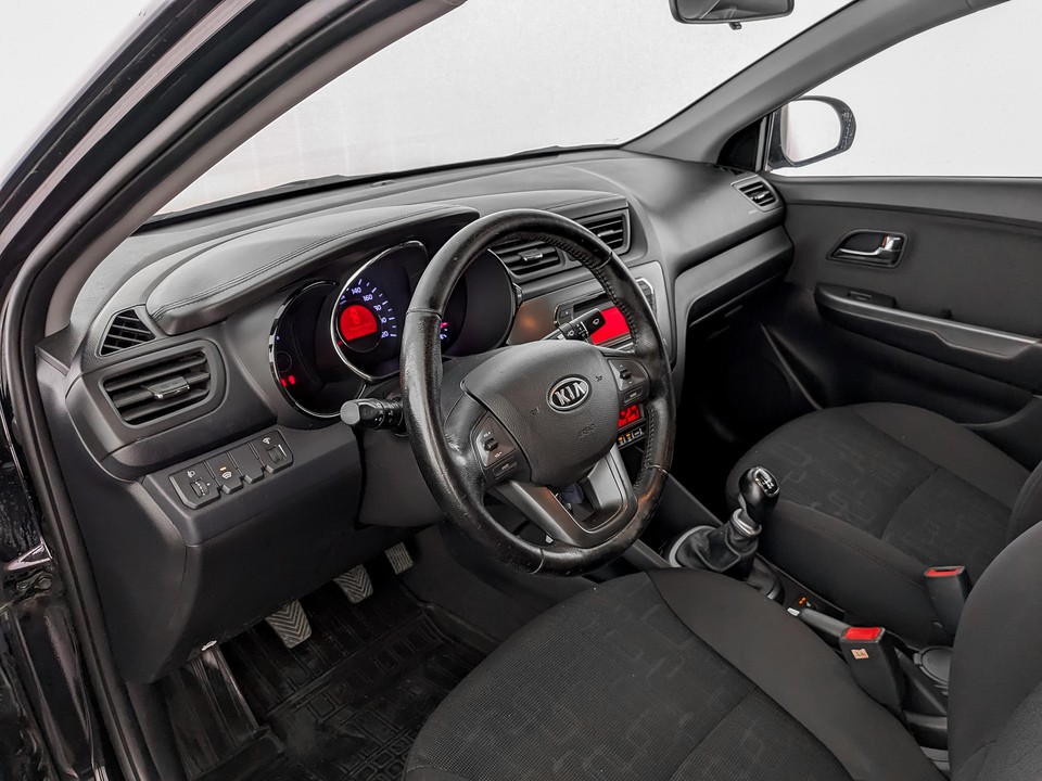 Kia Rio Черный, 2012, 165 617 км