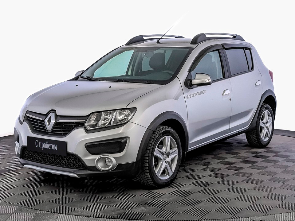 Renault Sandero Серебристый, 2018, 98 092 км