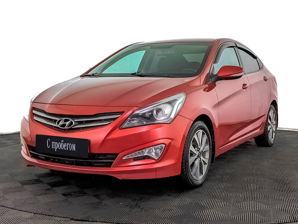 Hyundai Solaris Красный, 2015, 160 913 км