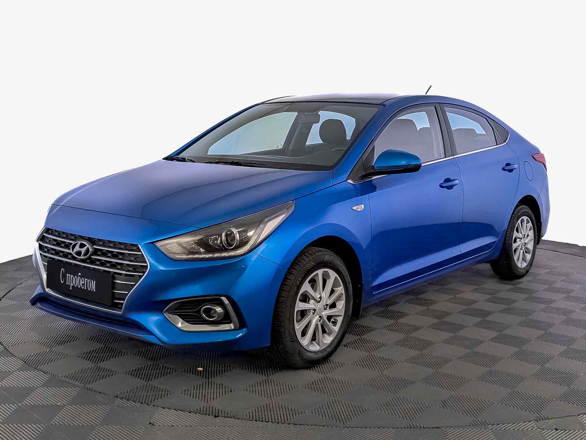 Hyundai Solaris Синий, 2018, 147 849 км