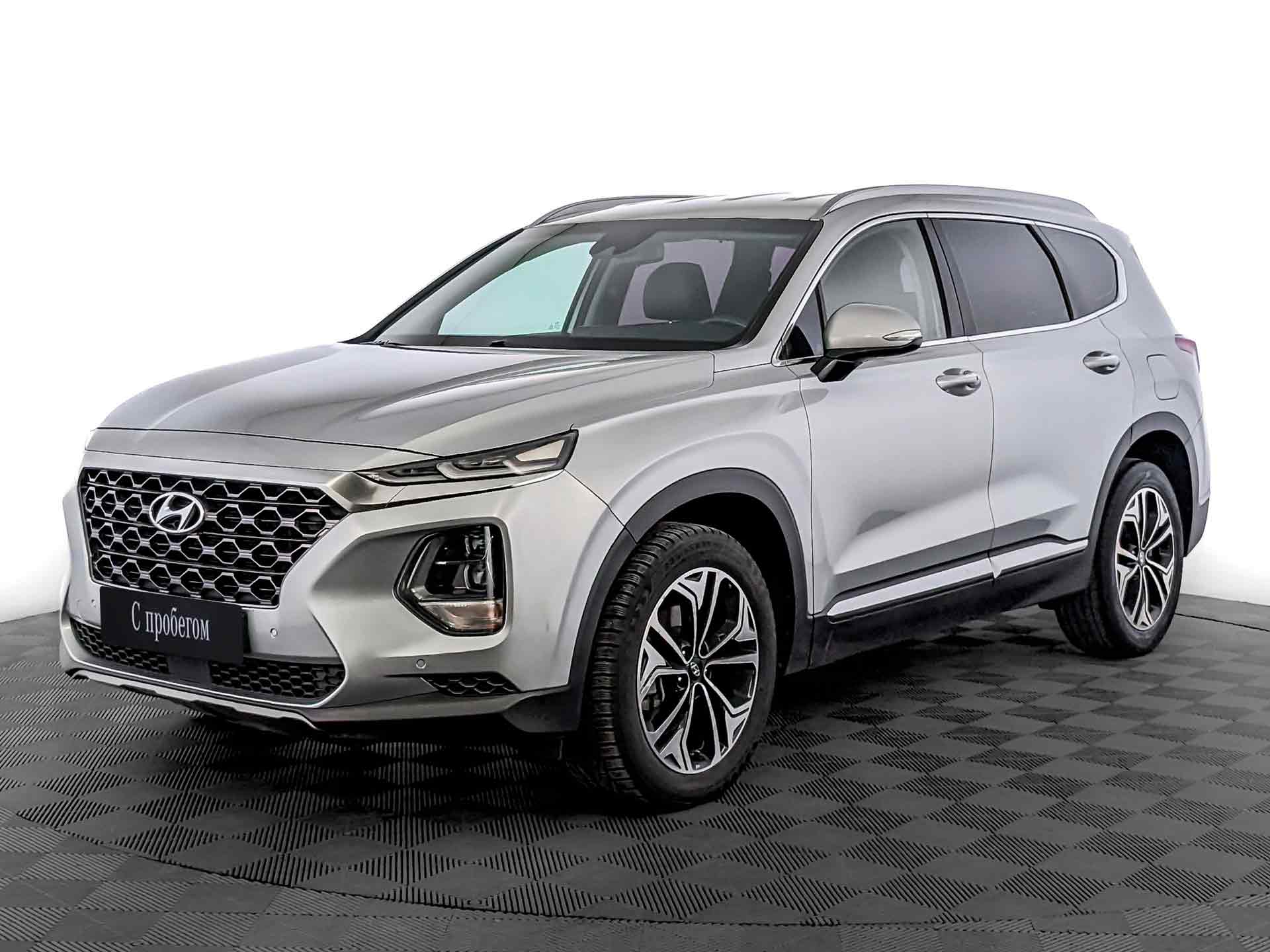 Hyundai Santa Fe Серый, 2018, 106 000 км