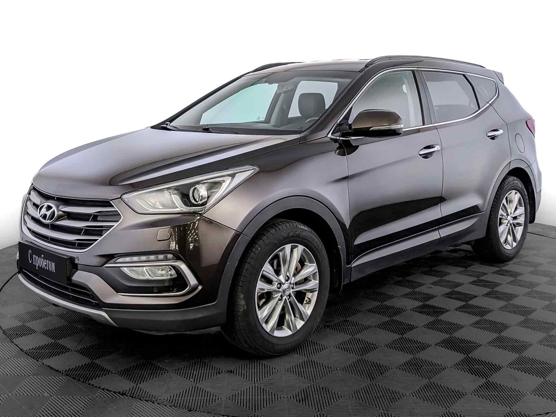 Hyundai Santa Fe Коричневый, 2017, 129 075 км