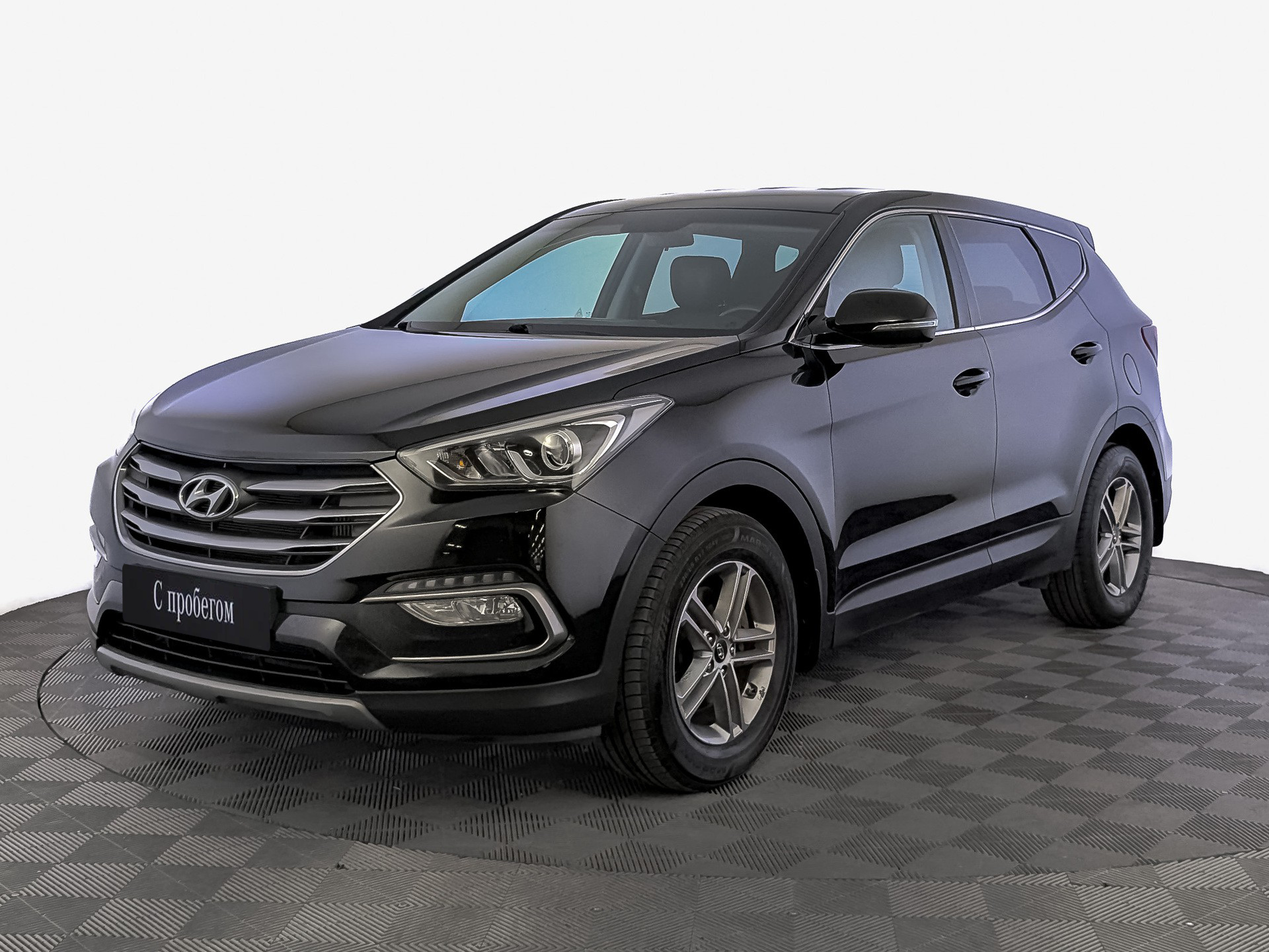 Hyundai Santa Fe Черный, 2017, 176 427 км