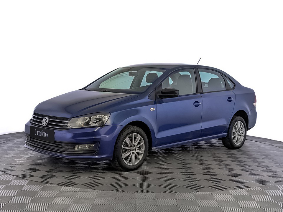 Volkswagen Polo Синий, 2019, 98 888 км