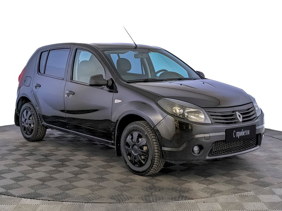 Renault Sandero Черный, 2011, 198 353 км