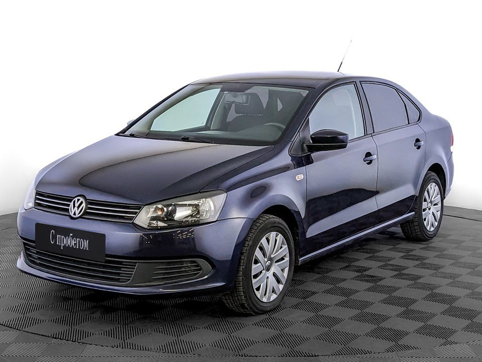 Volkswagen Polo Синий, 2012, 134 510 км